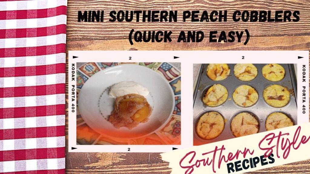 Mini Southern Peach Cobblers