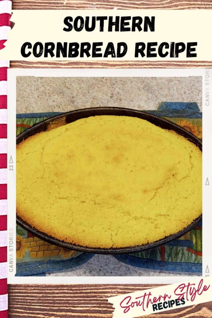Southern Cornbread Recipe banner