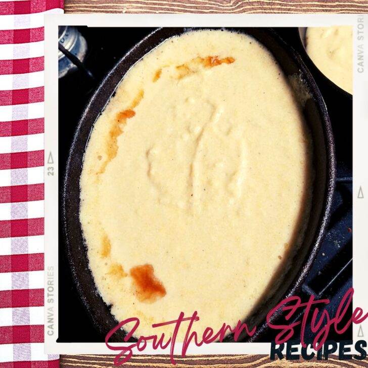 Southern Corn Bread Recipe ready for the oven