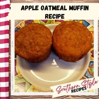 Apple Oatmeal Muffin Recipe