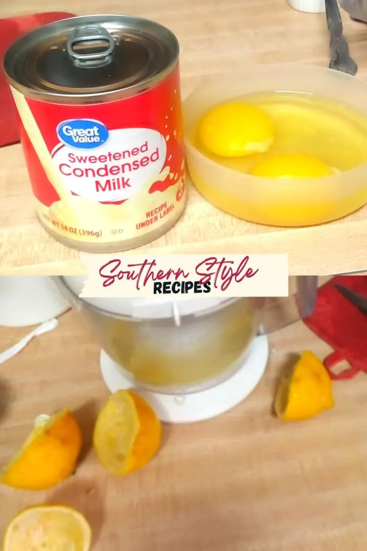 3 Ingredients for lemon icebox pie
