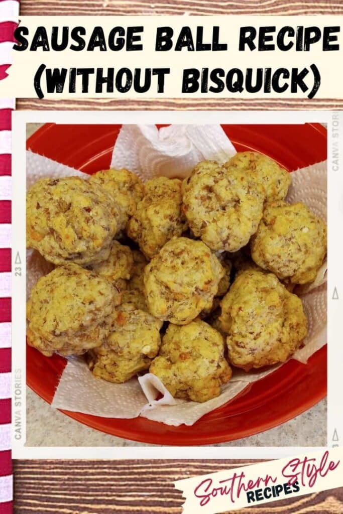 Image of Homemade Sausage Balls made without Bisquick