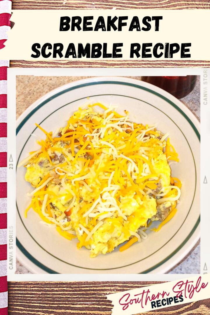 Southern Style Breakfast Scramble Recipe on display