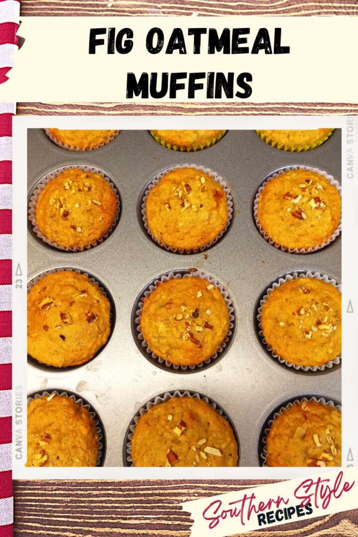 Fig Oatmeal muffins