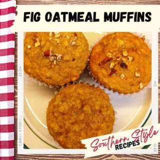 Southern Style Recipes - Fig Oatmeal Muffins